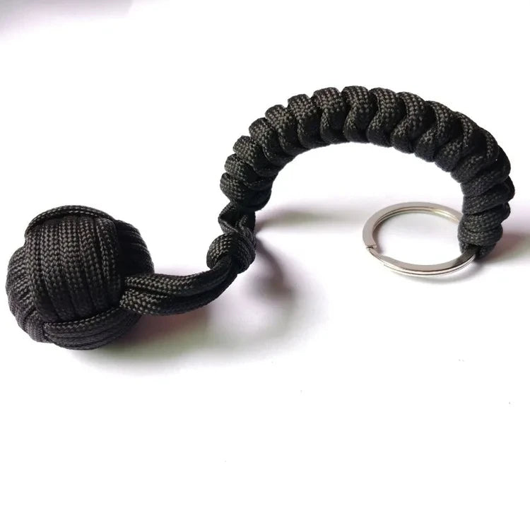 Outdoor Self Defense Umbrella Rope Monkey Fist Steel Ball Chain