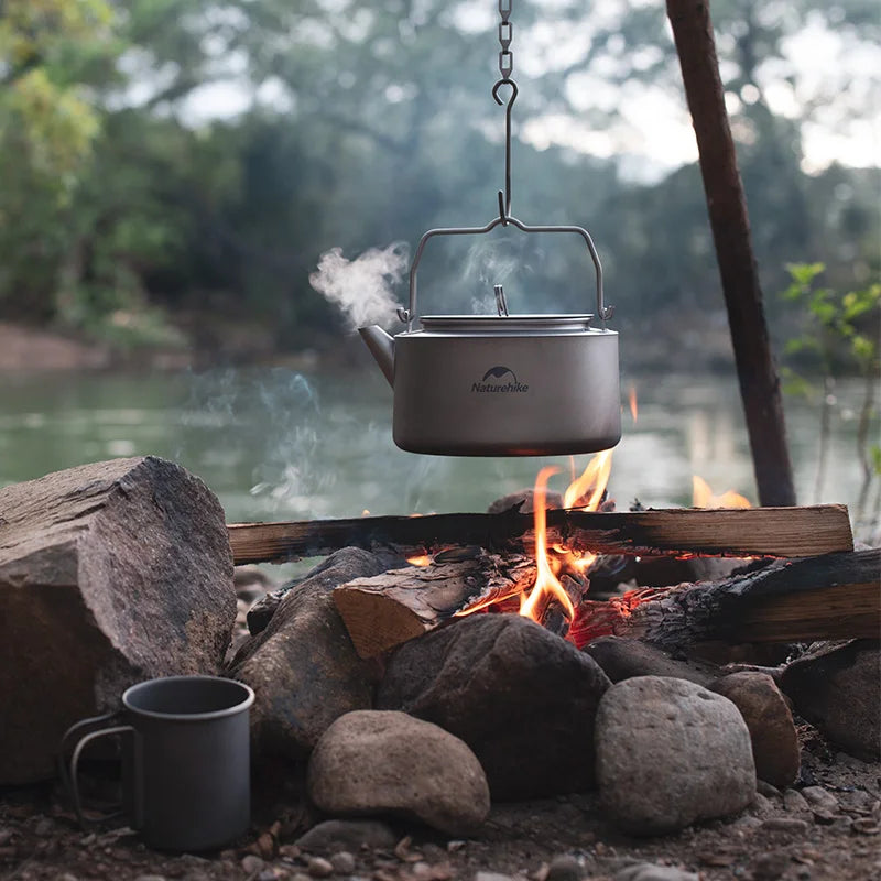 Naturehike Ultra Lightweight 0.8L Titanium Camping Kettle