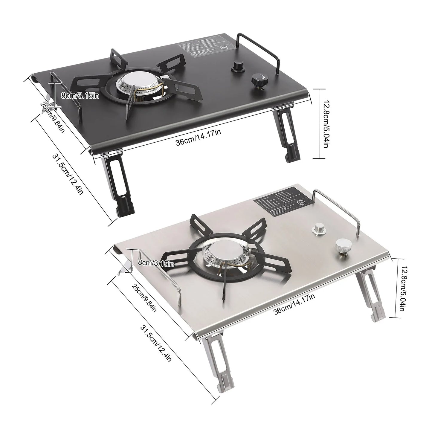 Electronic Ignition Camping Stove Two Point Seven Kilowatt Portable Foldable