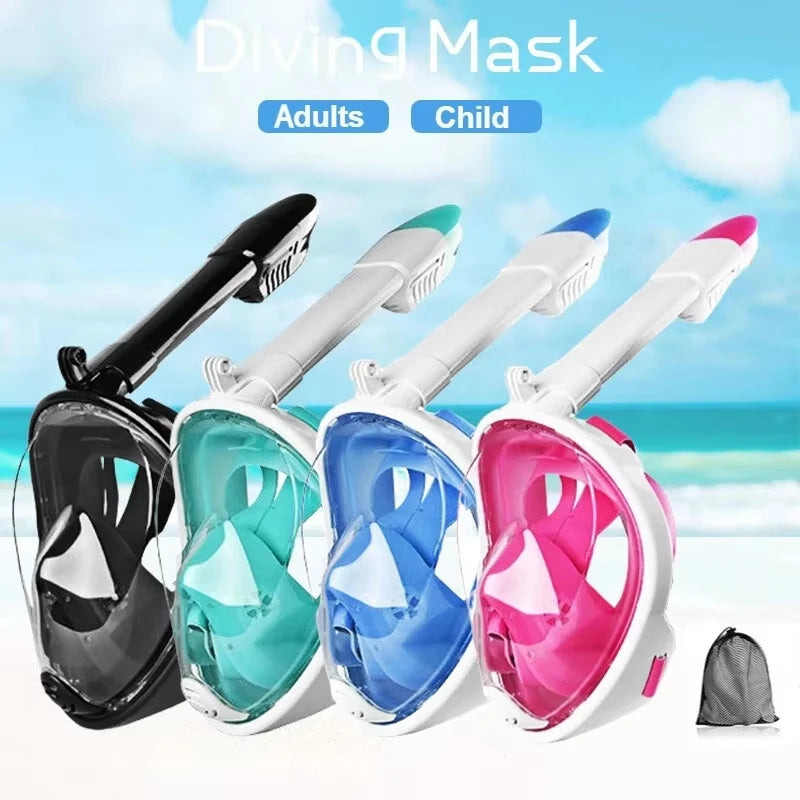 Full Face Snorkeling Mask For Kids And Adults Anti Fog