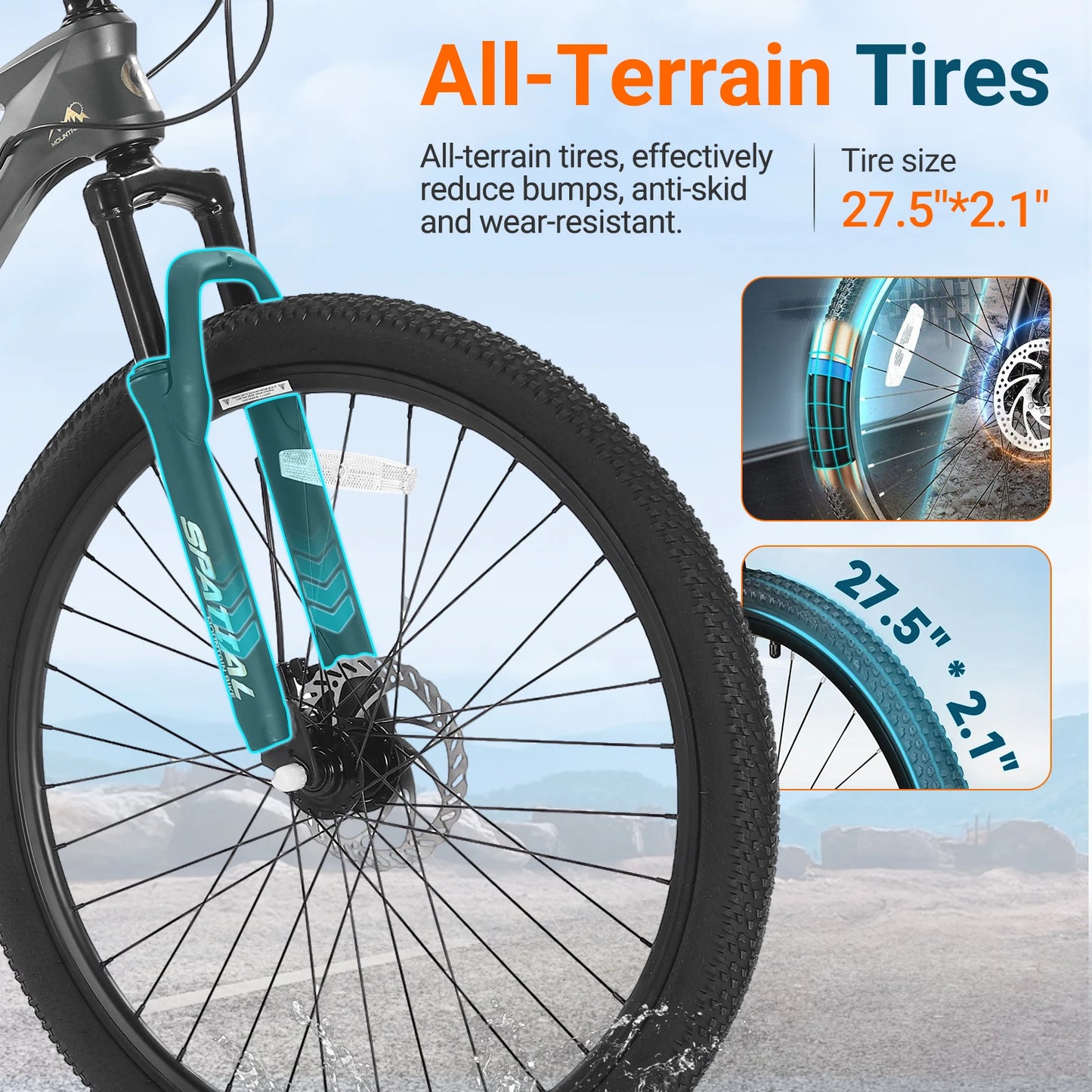 Spatial MT275FS Hardtail Mountain Bike With Magnesium Alloy Frame Disc Brakes