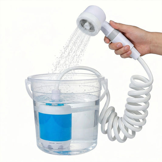 Portable Camping Shower Pump With Built In 4000mAh Battery