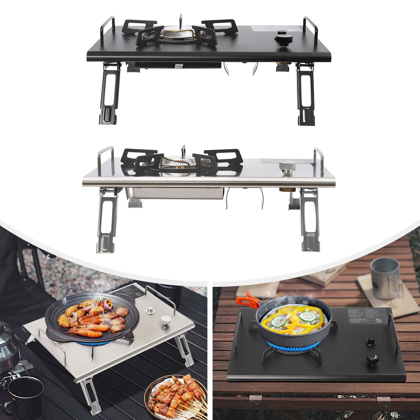 Electronic Ignition Camping Stove Two Point Seven Kilowatt Portable Foldable
