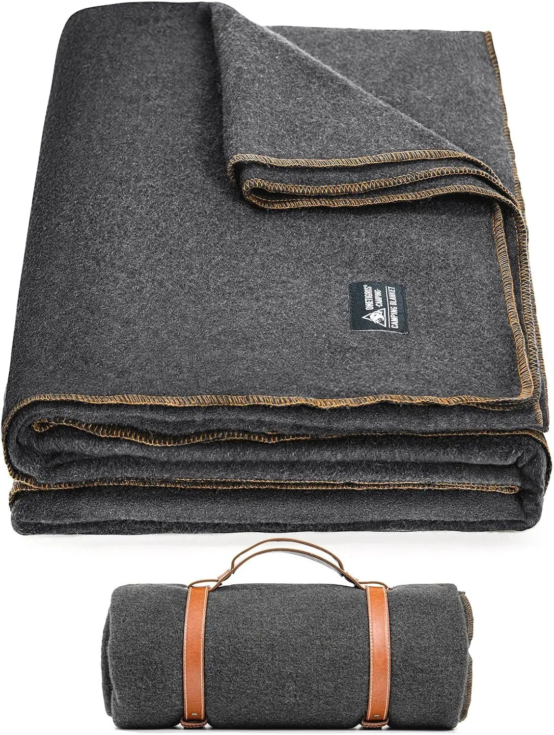 YTYIN Large Natural Wool Camping Blanket