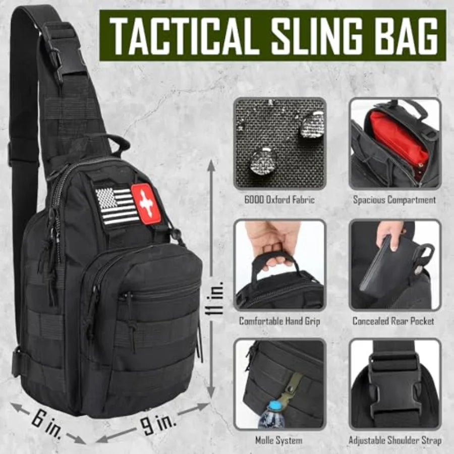 Survival Kit 268 Pcs Emergency Gear With First Aid Kit Headlamp