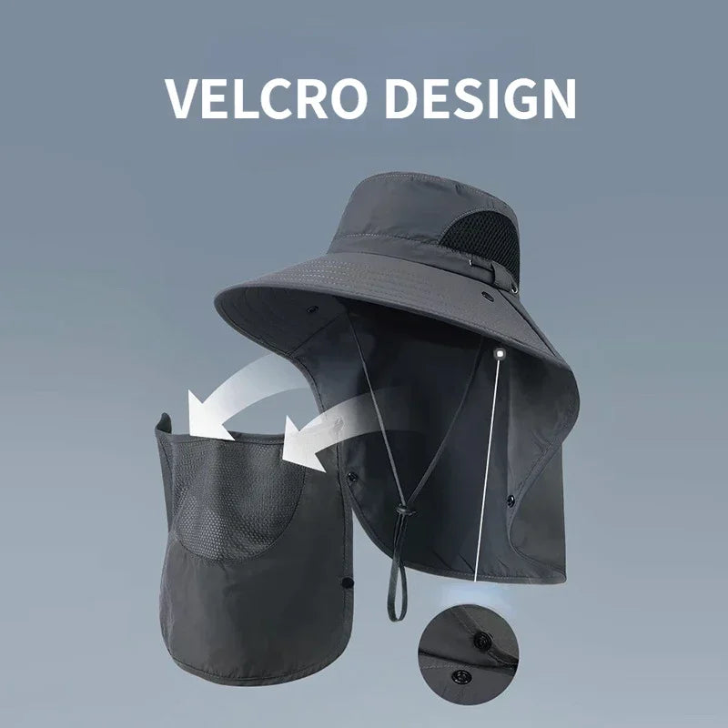 UV Protective Outdoor Sun Hat With Neck Flap For All