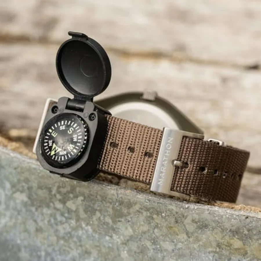 Wrist Turtle Armoured Compass With Closing Cover For Survival Bracelet