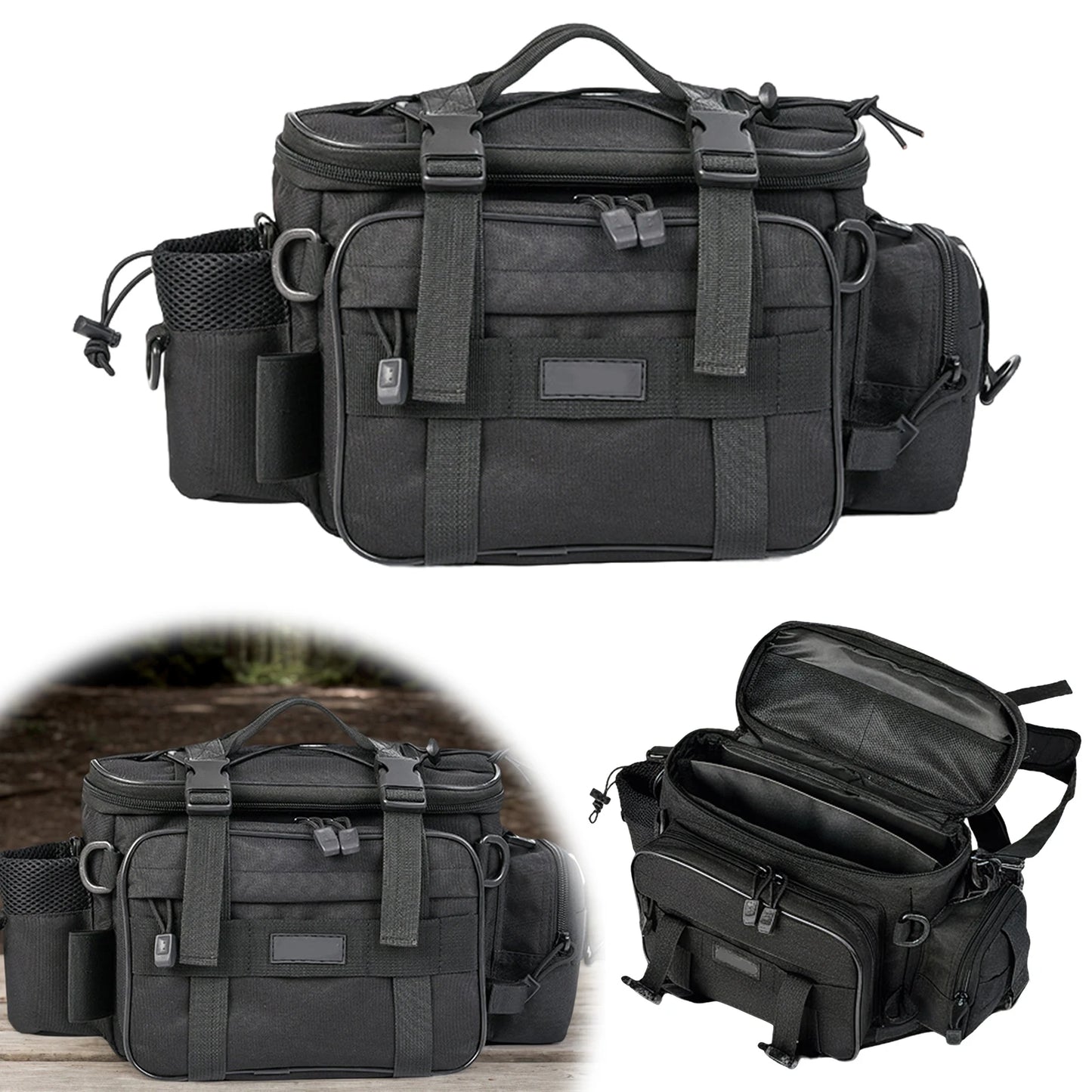 Thickened Wear Resistant Tackle Bags Portable Fishing Gear Organizer Backpack