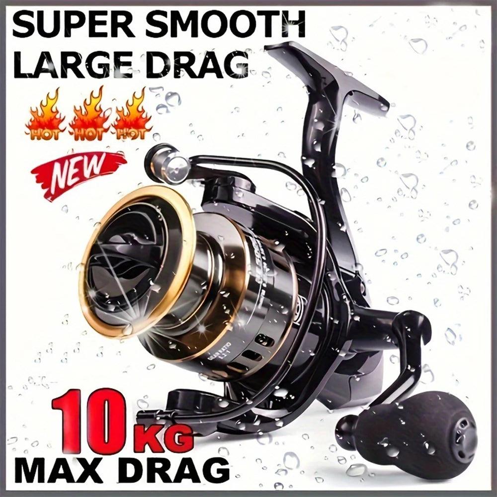 Spinning Reel With Metal Spool And Rocker Arm Gear Ratio