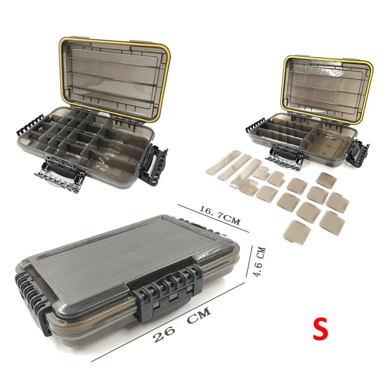Large Capacity Waterproof Fishing Tackle Box For Lure Storage