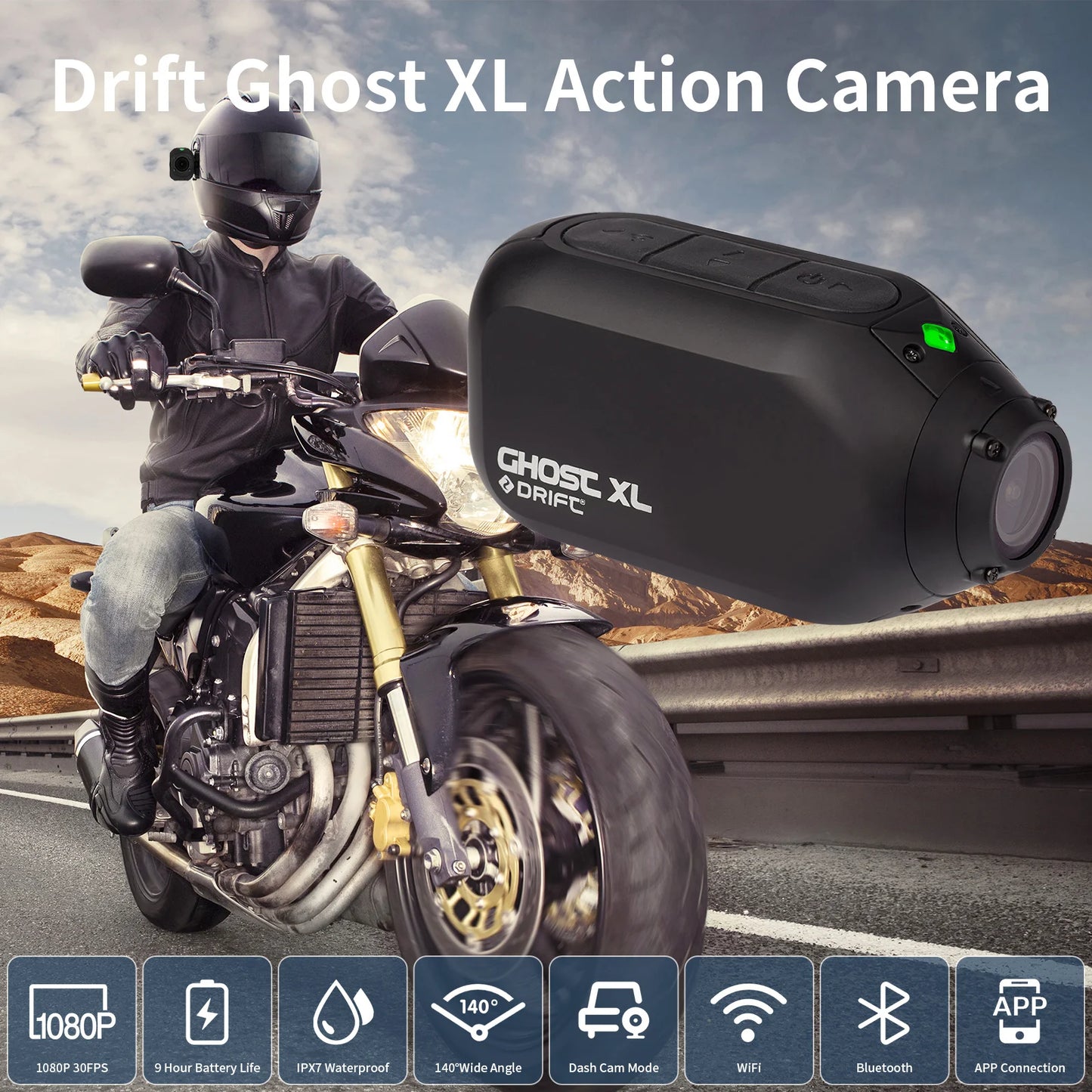Drift Ghost Action Camera 1080P HD WiFi Waterproof