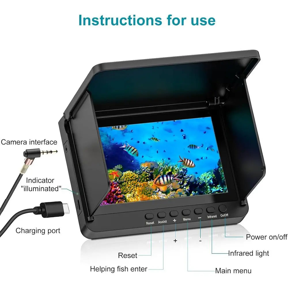 HD Portable Fish Finder With Infrared Night Vision