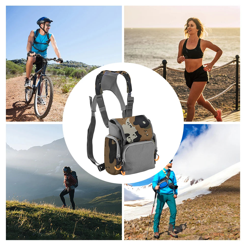 Laimanei Bino Harness With Rain Cover Rangefinder Pouch