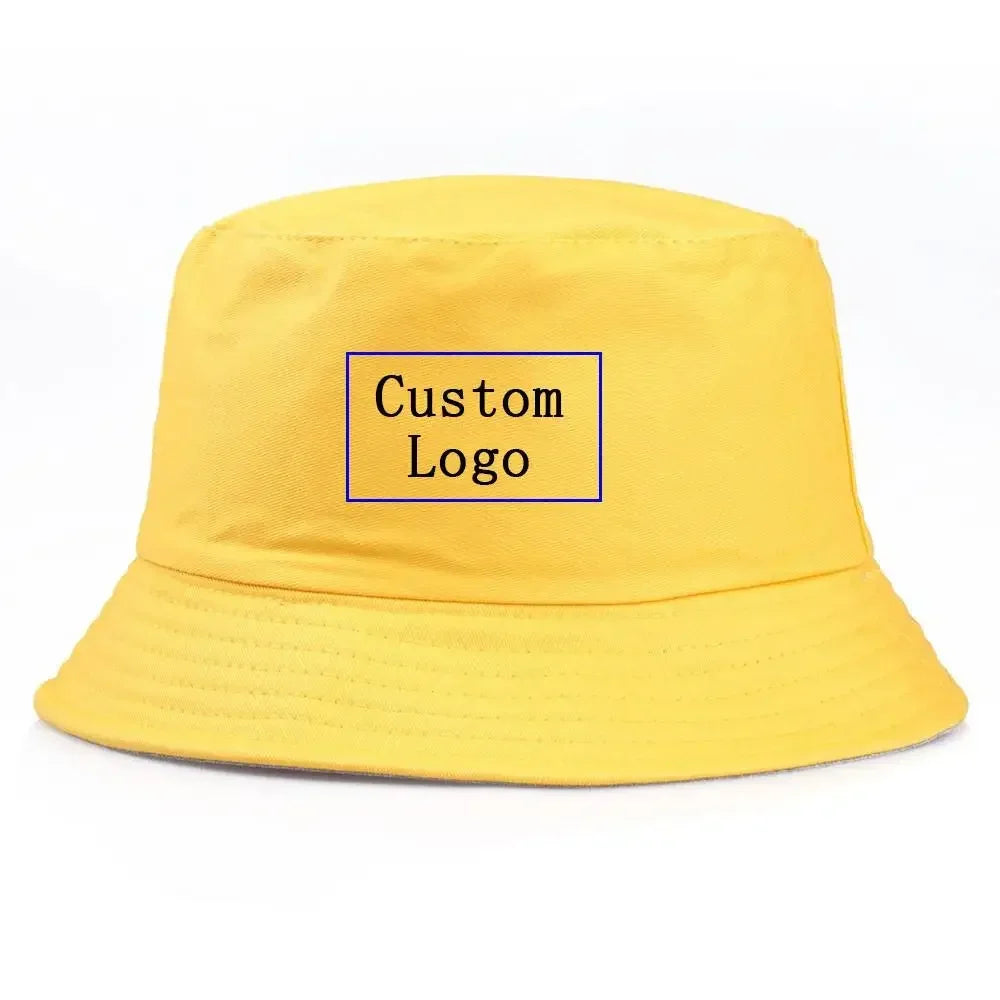 Custom Logo Printed Bucket Hat for Outdoor Sun Protection