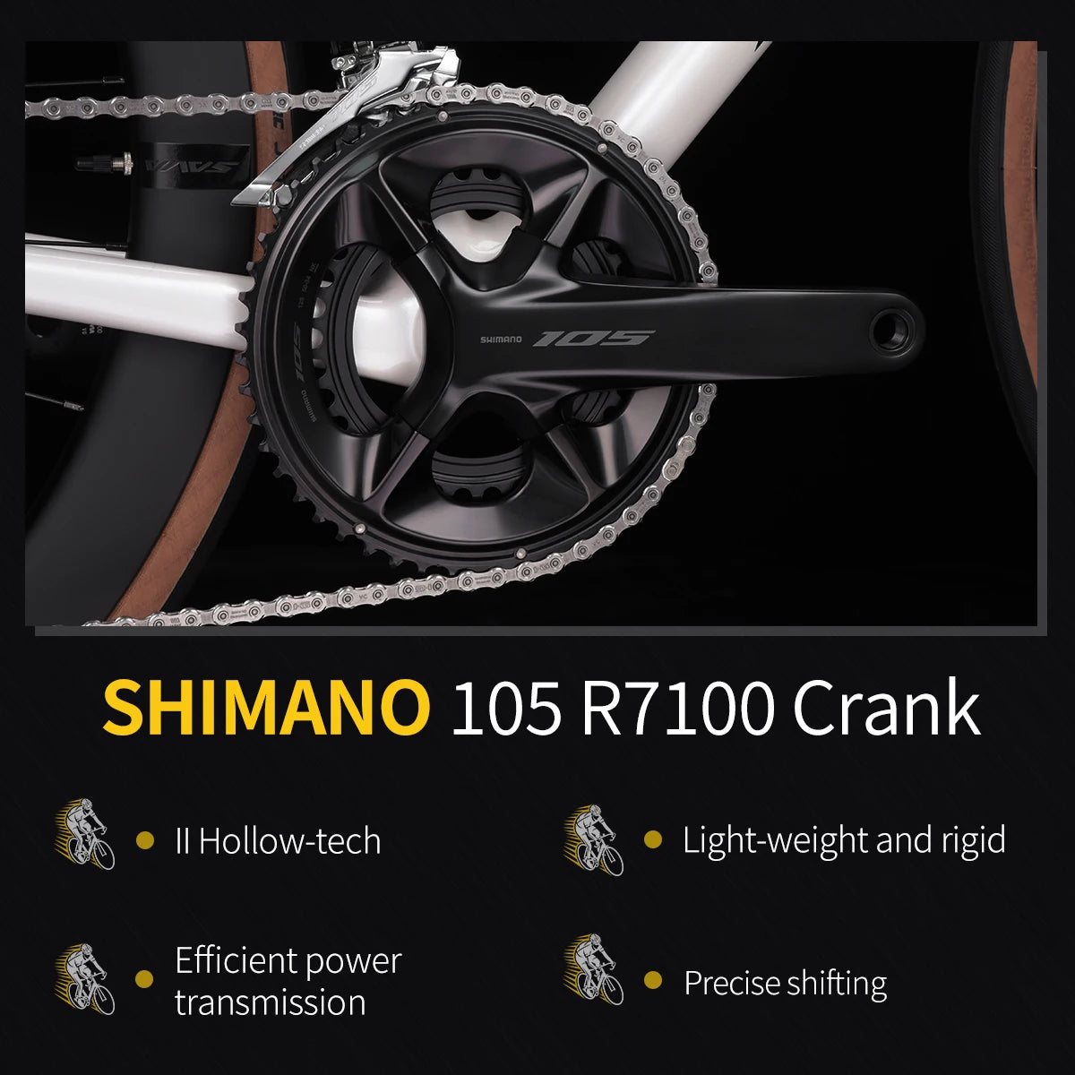SAVA F20 Carbon Fiber Road Bike With Shimano R7120 24 Speed