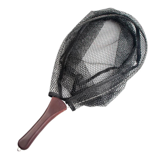 Shunmaii Portable Folding Fishing Landing Net With Wooden Handle