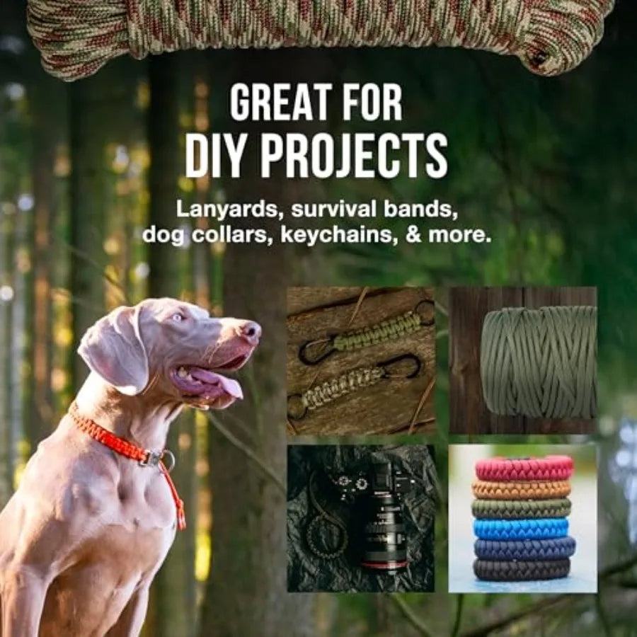 Paracord 750 11 Strand Nylon Rope For Survival Camping Hiking