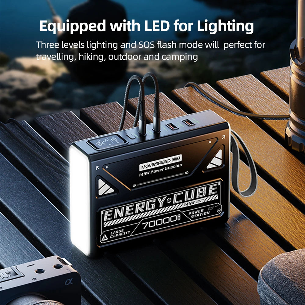 LED Camping Lantern 70000mAh Large Capacity Battery Rechargeable