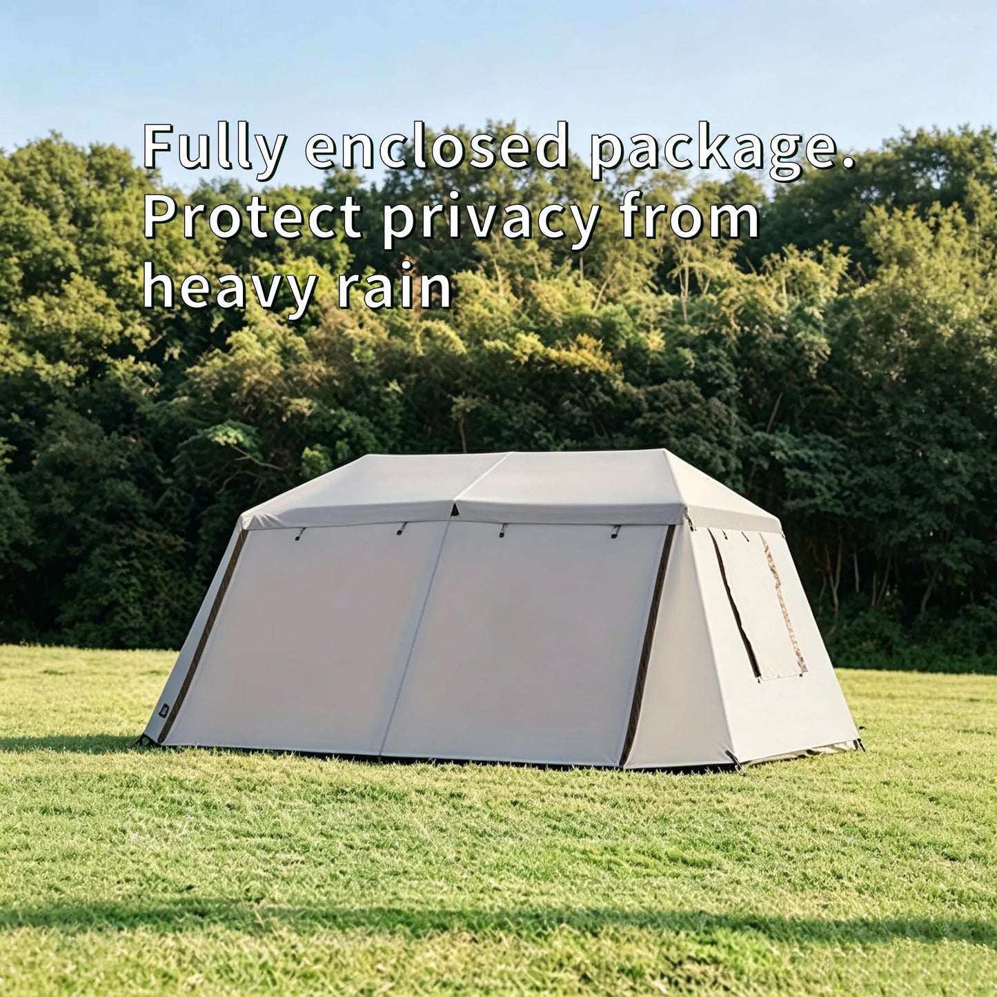 Fully Automatic Quick Set Family Camping Tent With Front Awning All Weather