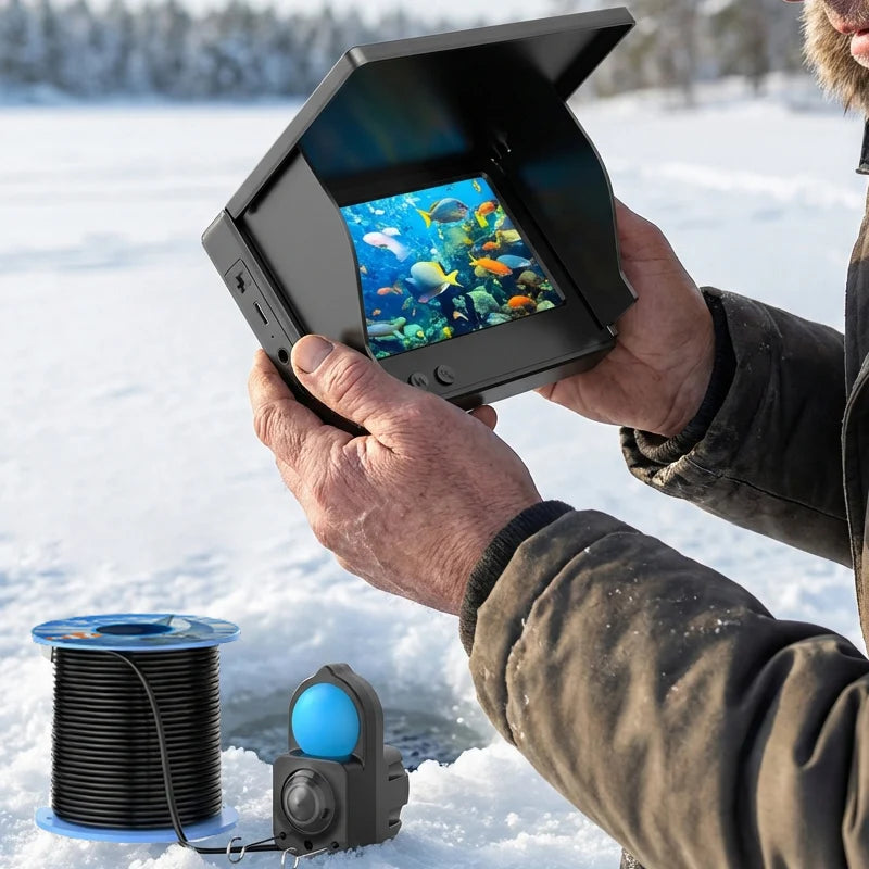 IP68 Waterproof Underwater Fishing Camera Night Vision Monitor Depth Finder