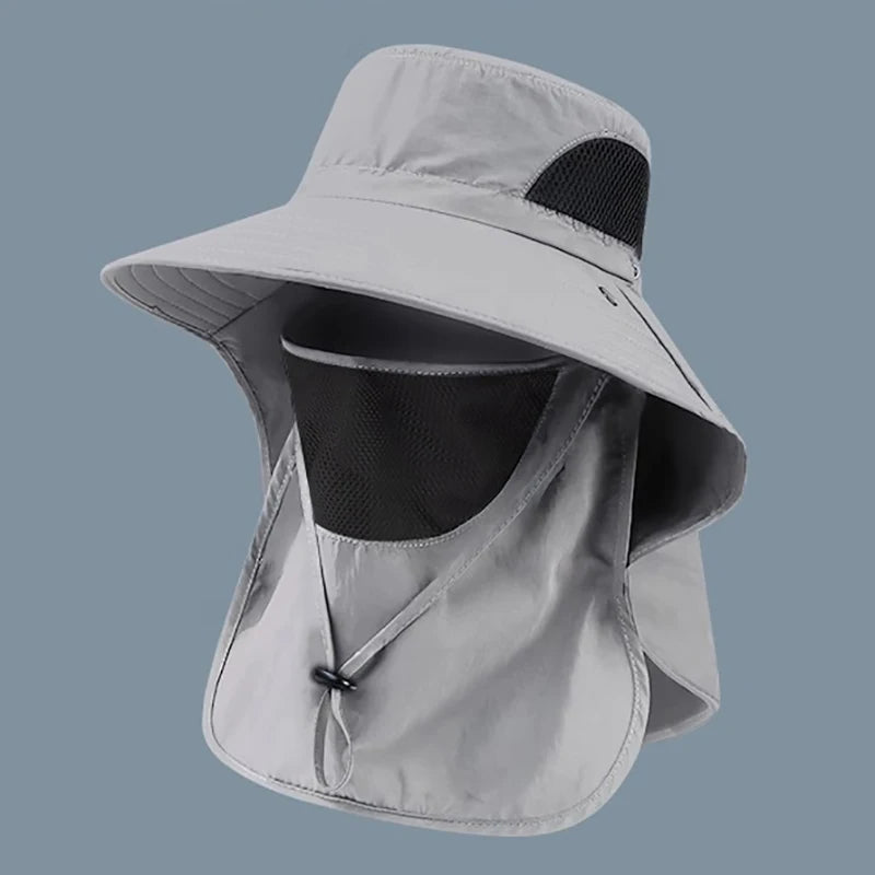UV Protection Sun Hat For Outdoor Activities Men Women Neck Flap Fisherman