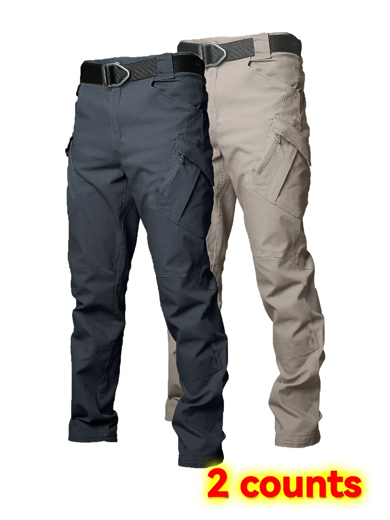 Men's Wear Resistant Multi Pocket Cargo Trousers Outdoor Tactical Pants