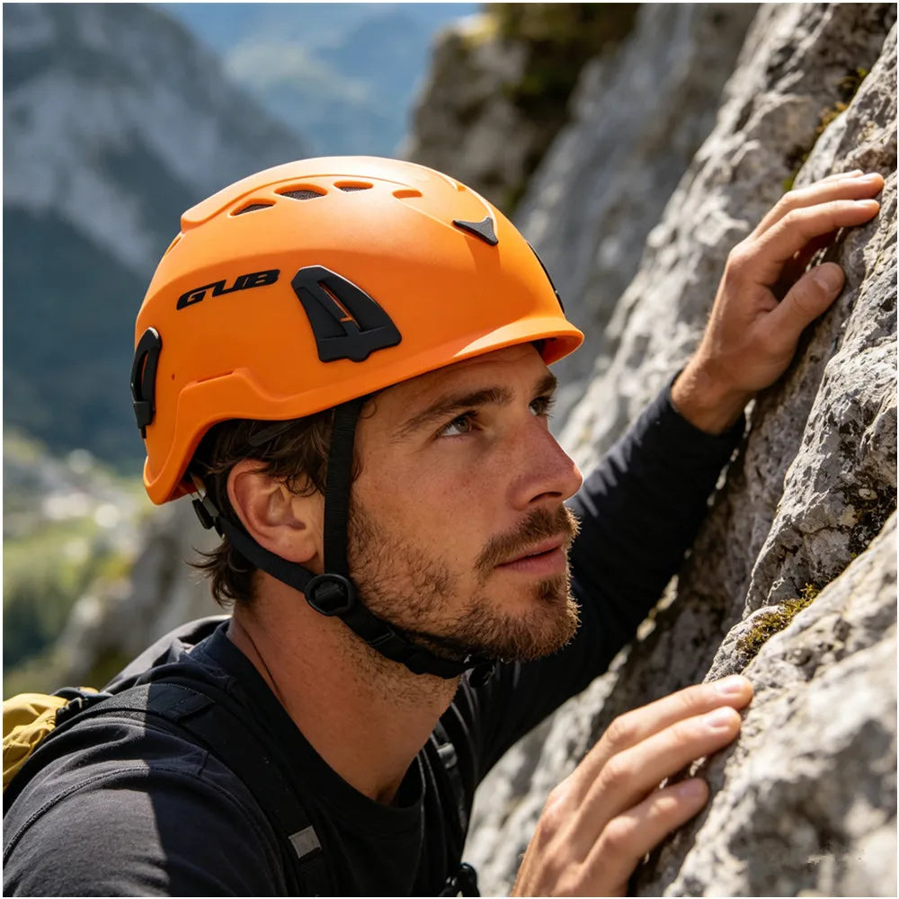 Outdoor Rock Climbing Helmet for Cave Caving and Mountaineering Safety