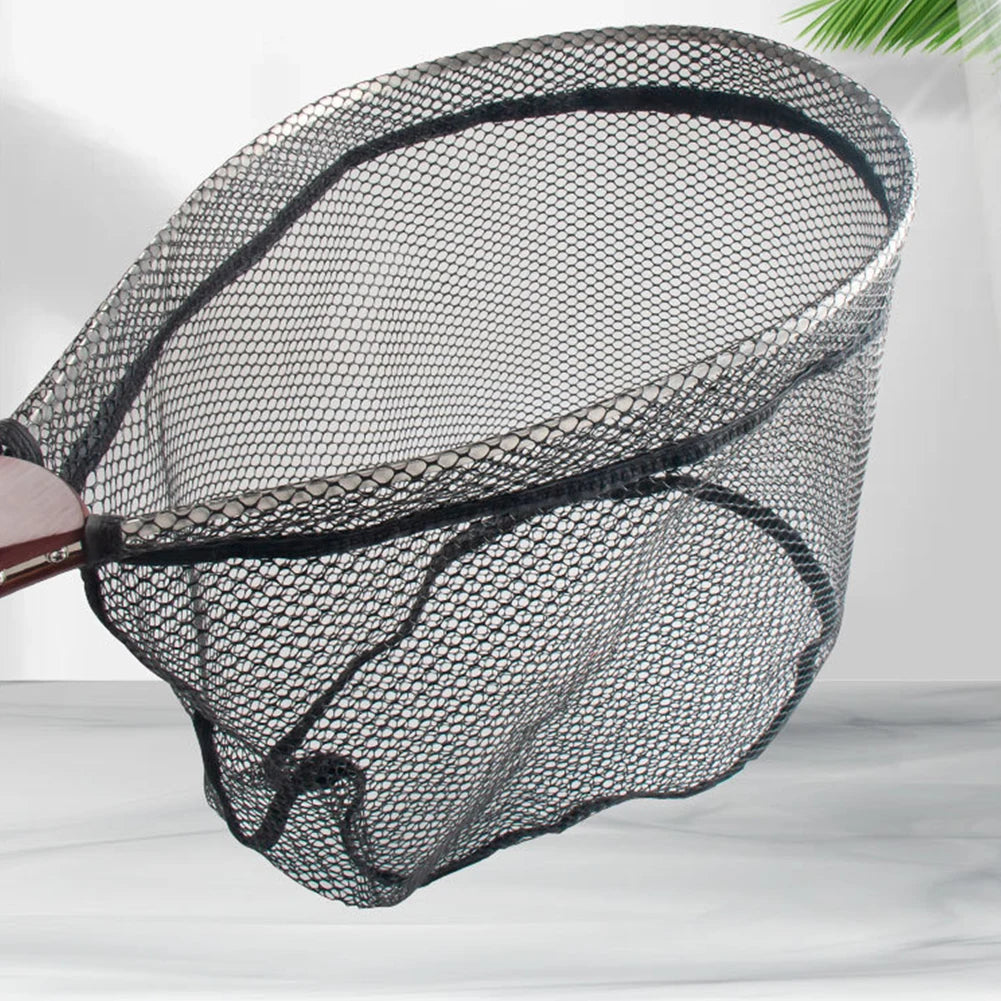 Shunmaii Portable Folding Fishing Landing Net With Wooden Handle
