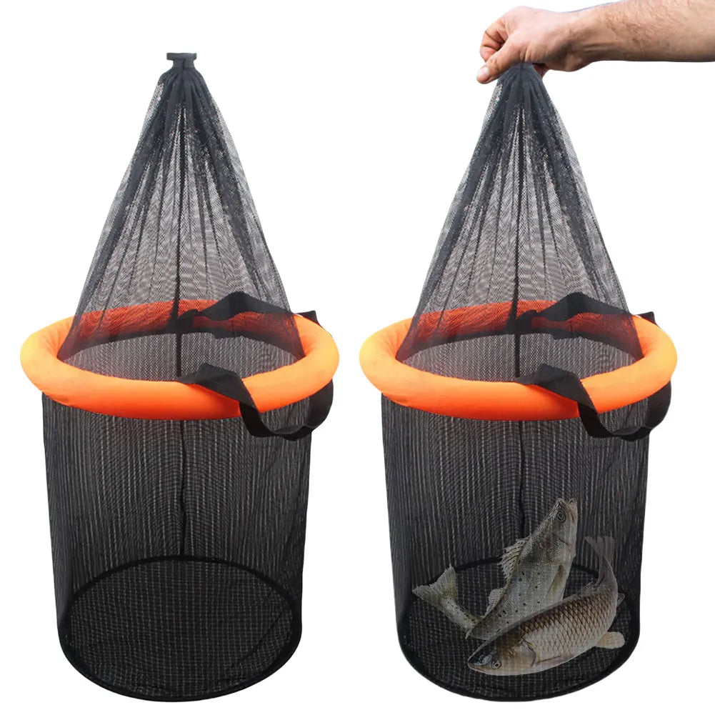 Shunmaii Floating Bait Basket Collapsible Fishing Keeper Bucket