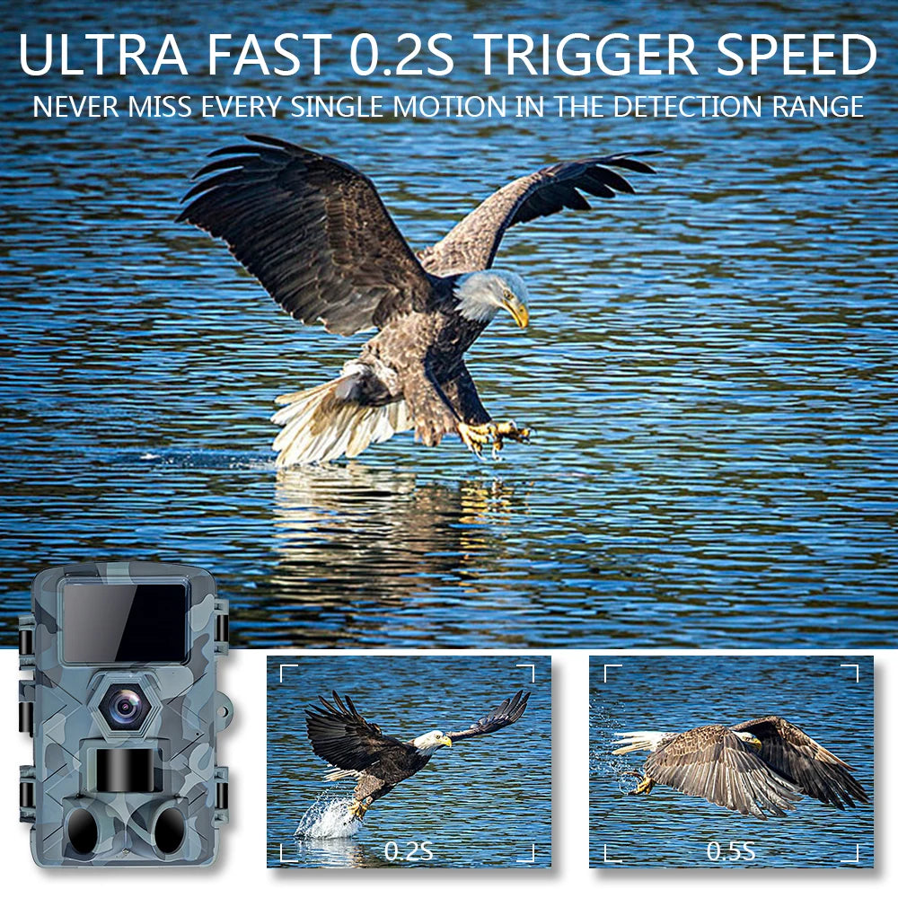 Fargarloo WiFi Trail Camera 60MP IP66 Waterproof 120Degree Wide Angle