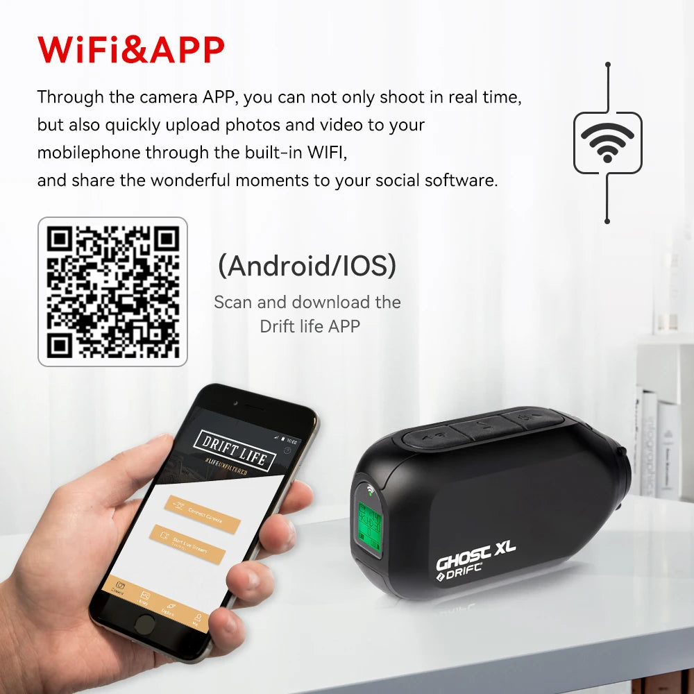 Drift Ghost Action Camera 1080P HD WiFi Waterproof