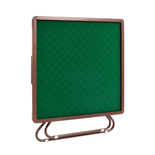 Foldable Square Mahjong Table With Wood Velvet Desktop
