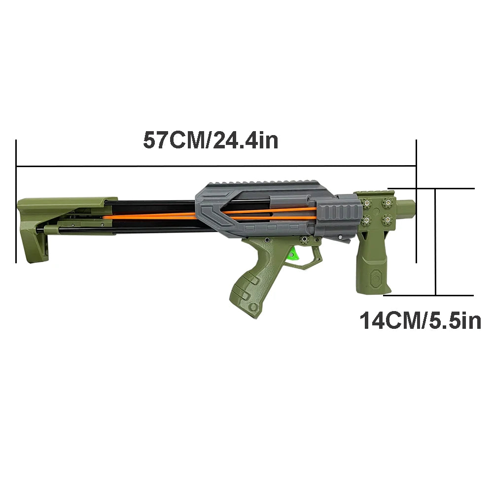 Heavy Duty Automatic Fire Slingshot With Continuous Launch Catapult