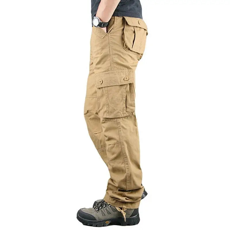 Tactical Cargo Pants for Men Cotton Work Trousers Hiking