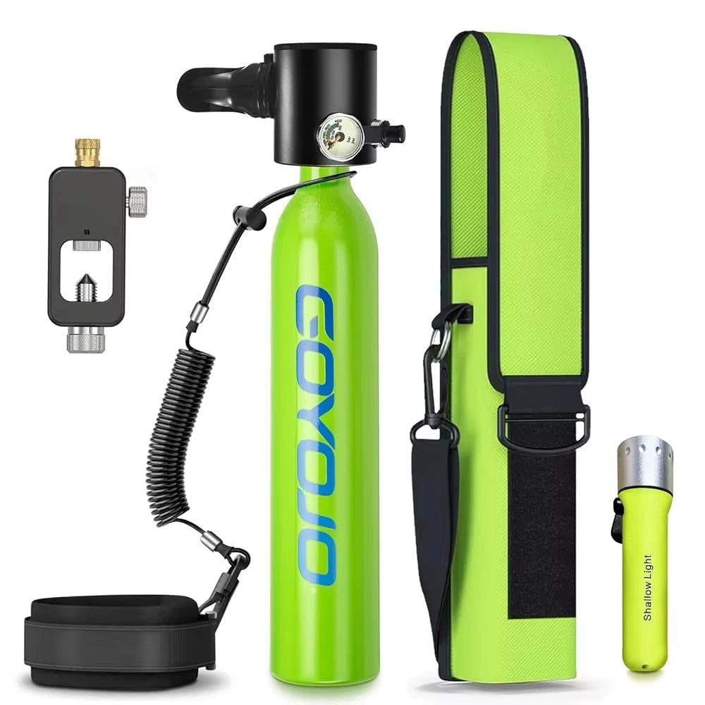 GOYOJO Mini Scuba Tank Portable Emergency Diving Cylinder For Snorkeling