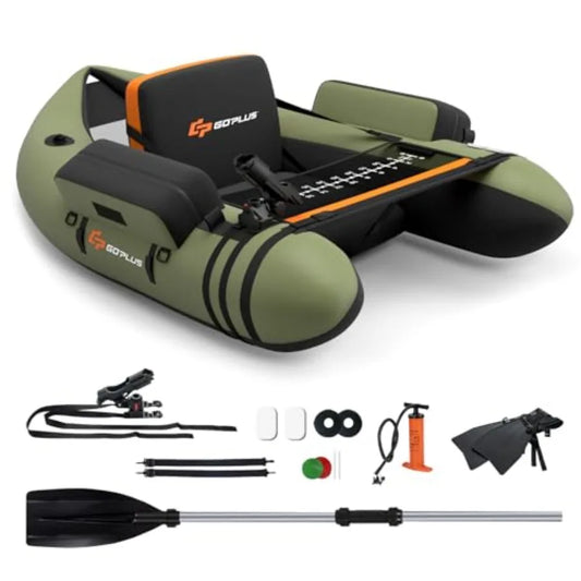 Inflatable Fishing Float Tube Belly Boat With Ruler And Pump
