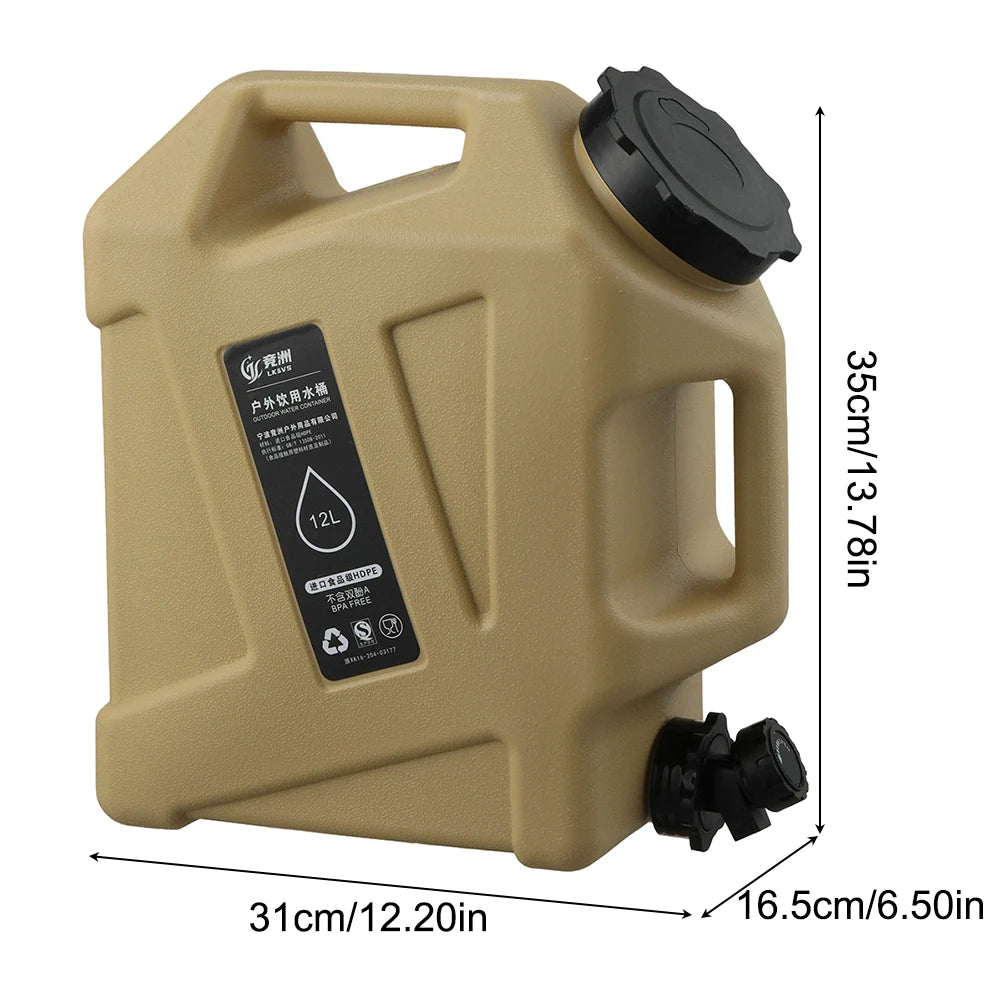 APWIKOGER Camping Water Container Portable Water Storage Carrier Outdoors