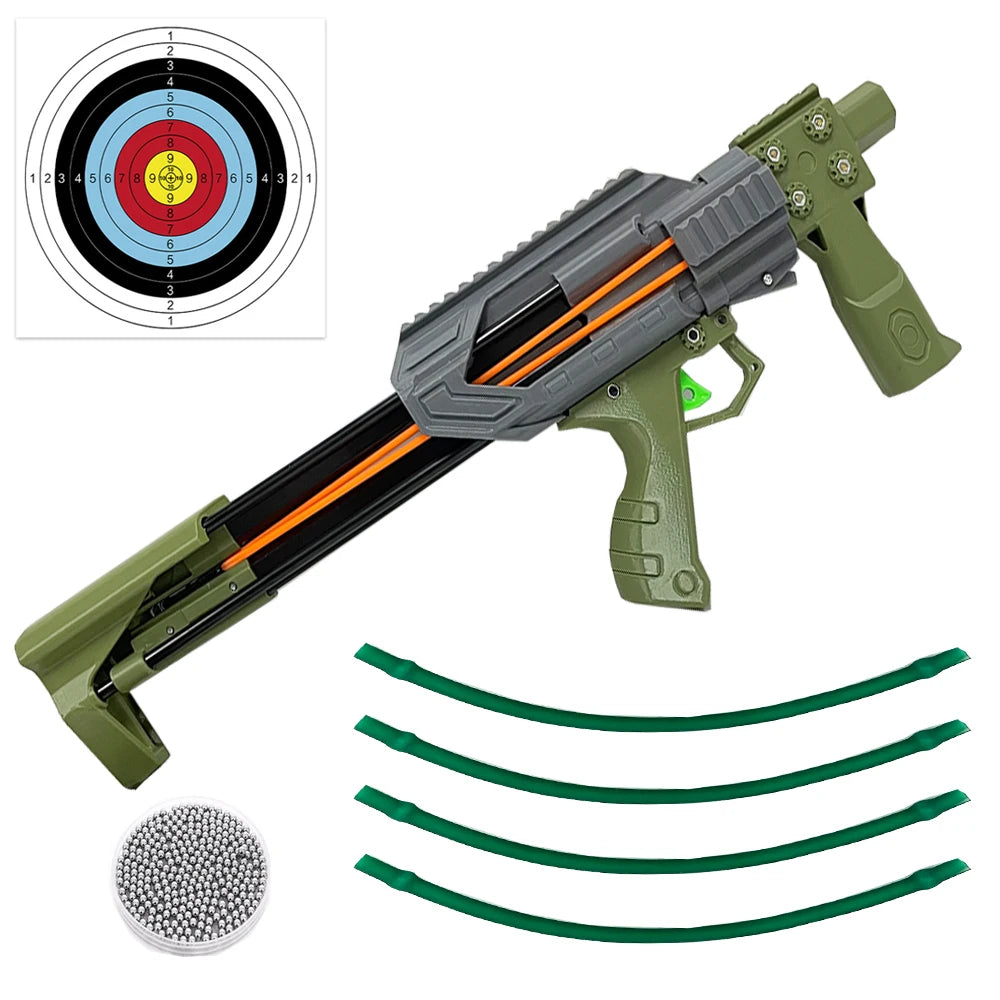 Heavy Duty Automatic Fire Slingshot Bow Catapult For Outdoor Hunting
