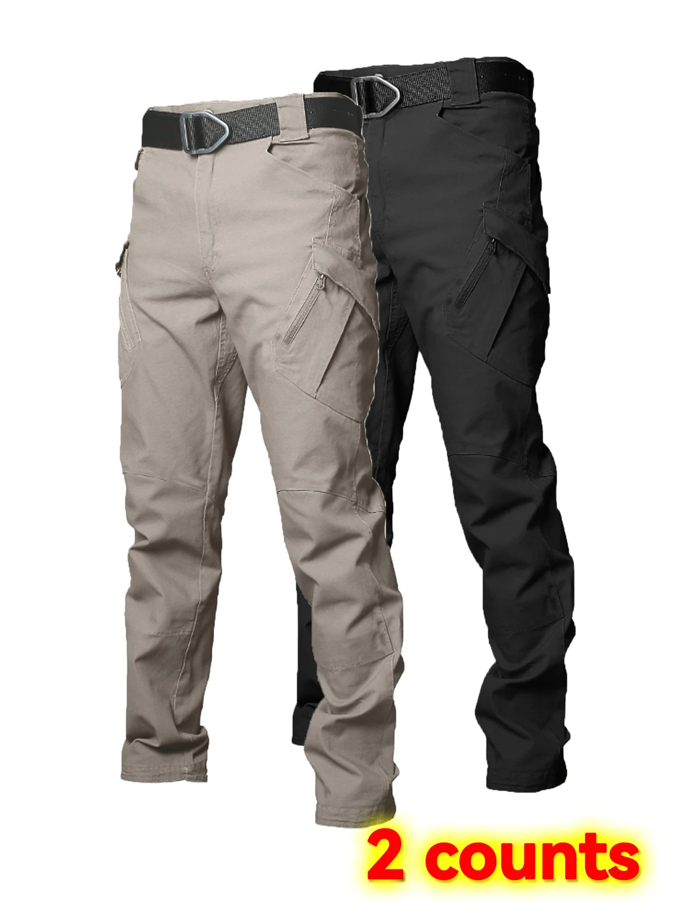 Men's Wear Resistant Multi Pocket Cargo Trousers Outdoor Tactical Pants
