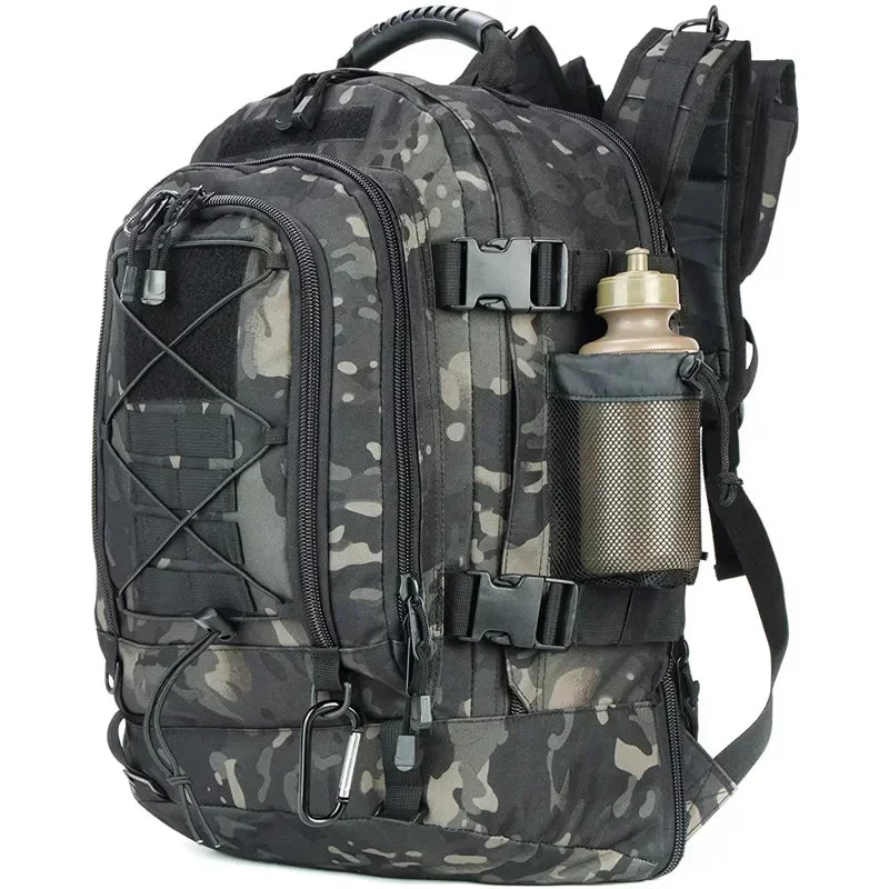 Water Resistant Tactical Nylon Backpack For Outdoor Hiking Travel