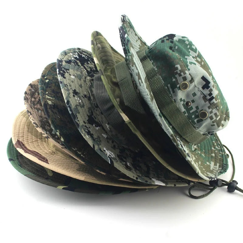 Linling Camouflage Tactical Boonie Hat For Outdoor Activities