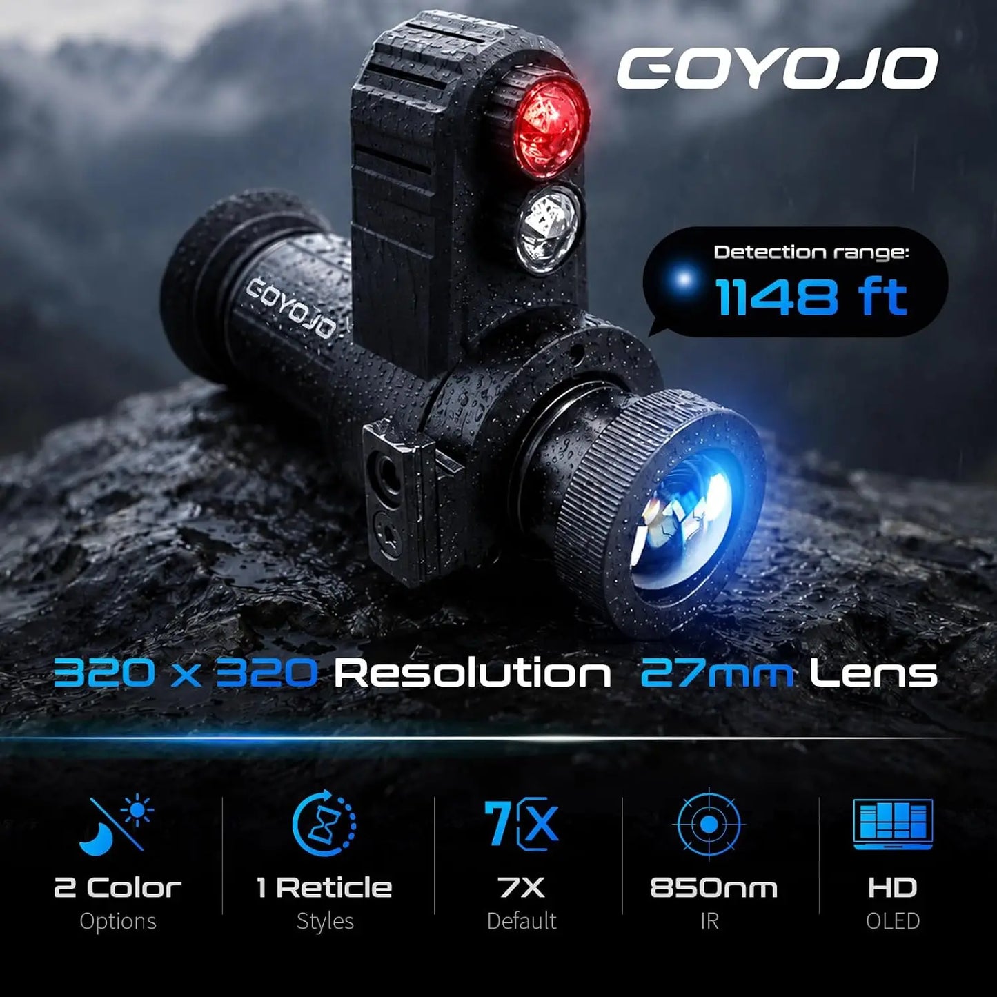Goyojo 7X Night Vision Monocular Head Mounted Digital Infrared Goggles