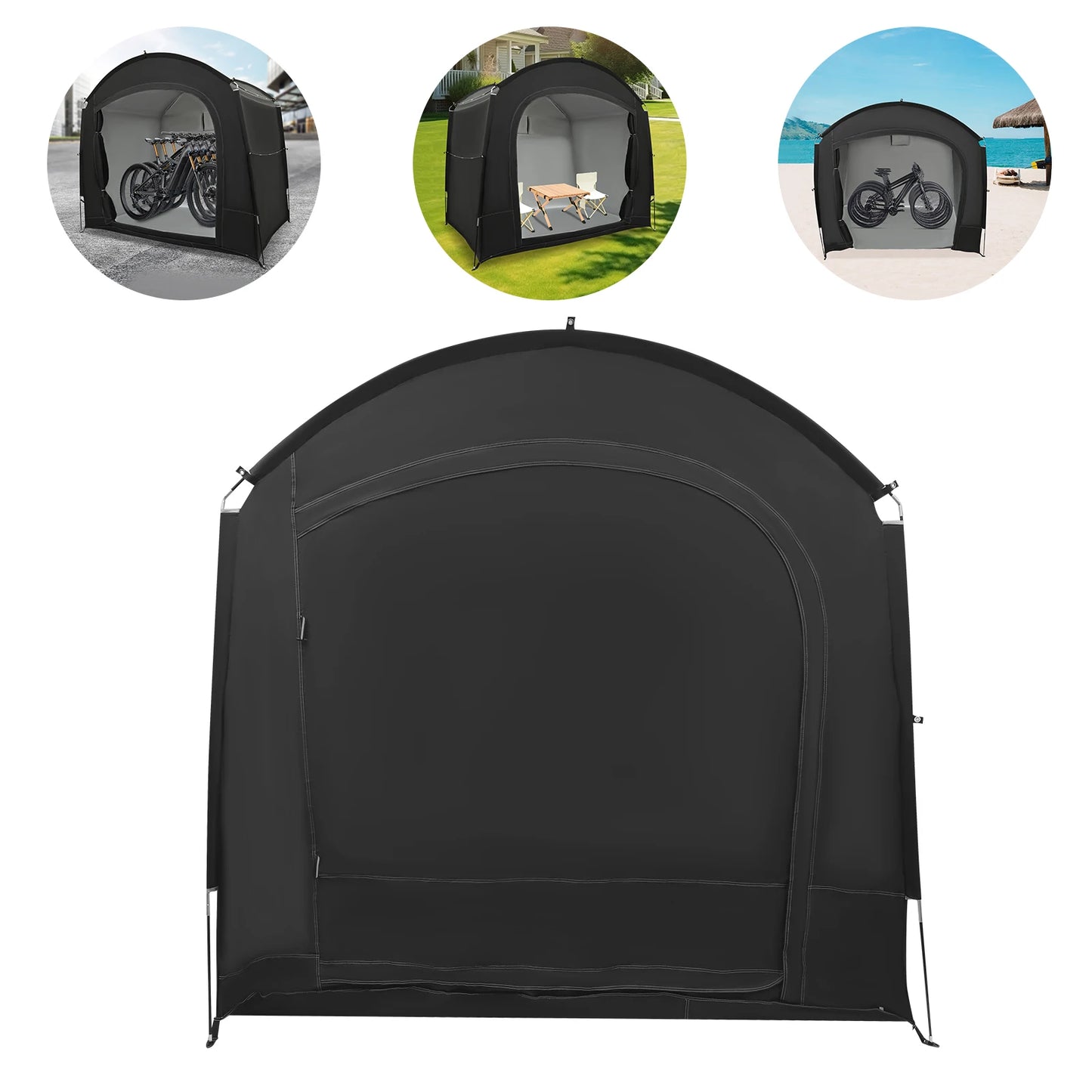 Freestanding Portable Waterproof Bike Storage Tent For Bicycles And Motorcycles