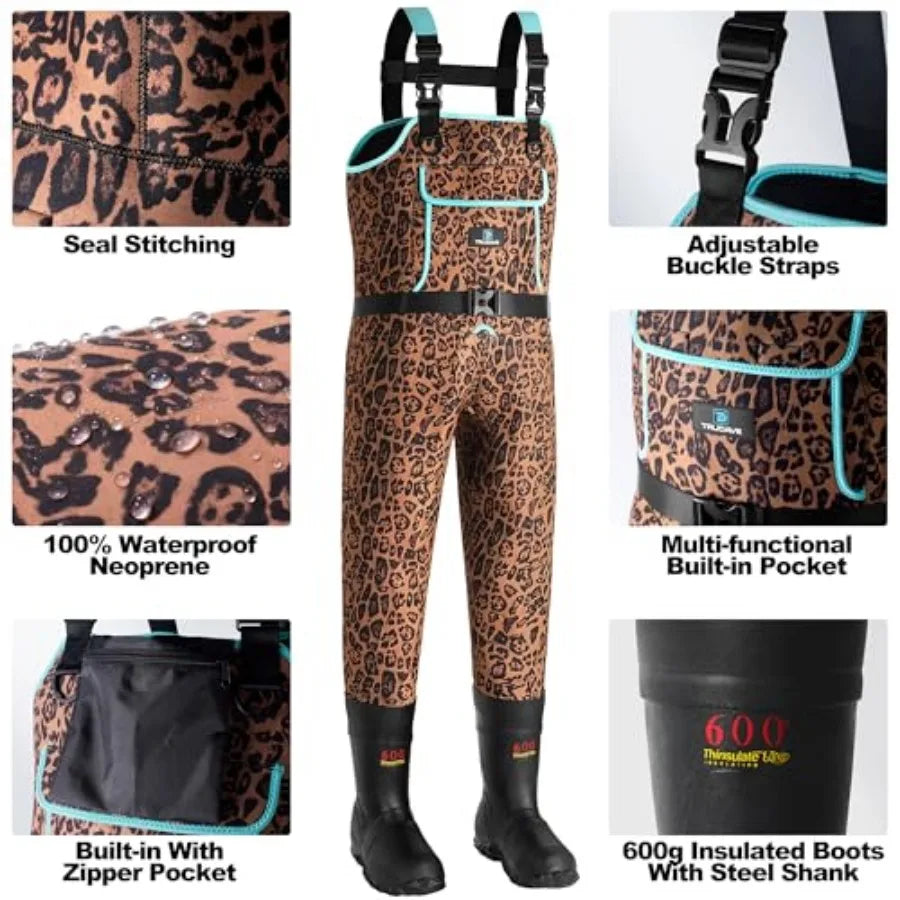 Women's Chest Waders for Fishing and Hunting Waterproof Boots Included
