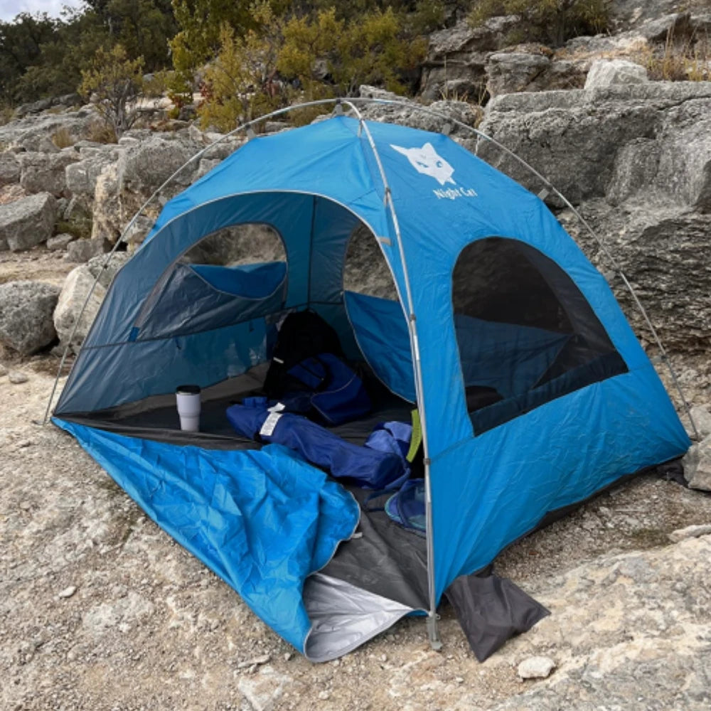 Night Cat Portable Sun Shade Tent For Three To Four People With UV Protection