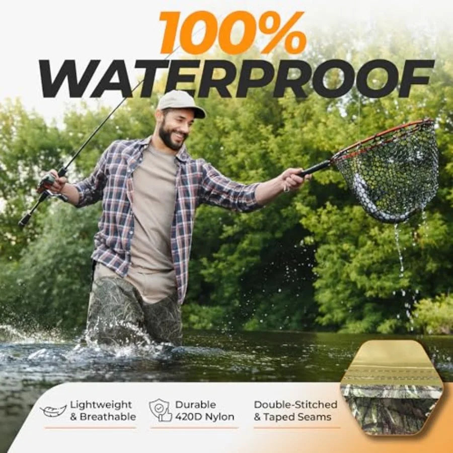 Unisex Hip Waders Waterproof Camo Boots For Fishing And Hunting