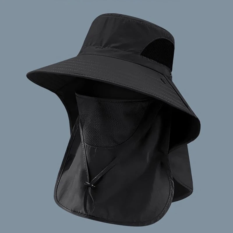 UV Protection Sun Hat For Outdoor Activities Men Women Neck Flap Fisherman