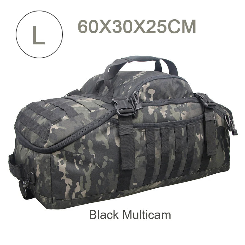 LQARMY Outdoor MOLLE Tactical Backpack for Hiking and Camping