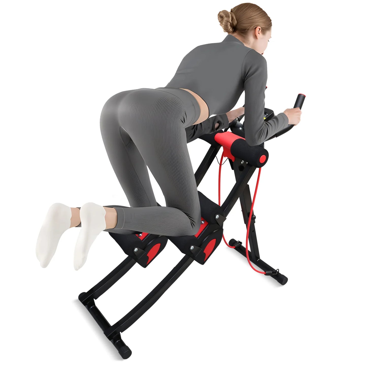 Fitness AB Machine Abdominal Trainer Foldable Adjustable Core Workout Equipment