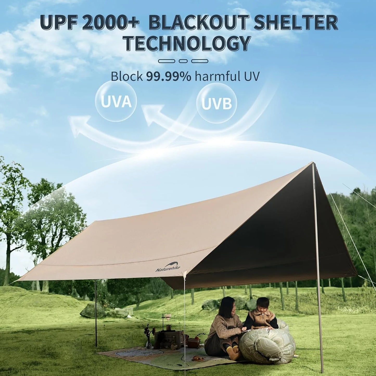 Naturehike Waterproof Canopy Sun Shelter For Outdoor Camping